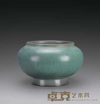 北宋 均窑天蓝釉尊 19.5×17.5cm